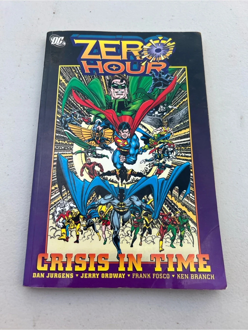 DC Comics Zero Hour Crisis in Time - Purple & Gold Cover